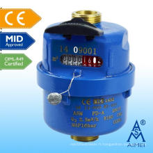 MID Instrument de mesure de débit en laiton à piston volumétrique certifié